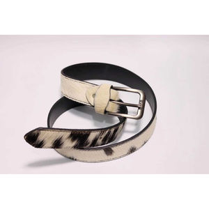 Ceinture décontractée pour homme sur mesure du fabricant, en cuir véritable de haute qualité avec poils de vache, alliage, stock disponible, ceintures en cuir de poils de vache - Product Image 6