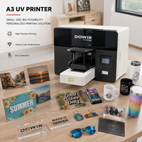 Impresora UV Plana Comercial A3 I3200 U1 de Alta Velocidad, Estable y de Formato Pequeño para Impresión Directa de Productos Personalizados
