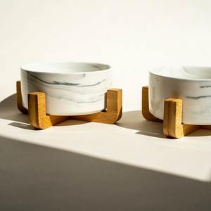 <b>Raised</b> wood dog <b>cat</b> feeding <b>bowl</b> holder stand natural wooden holders for pets feed <b>bowls</b> wholesale from Vietnam - Product Image 5