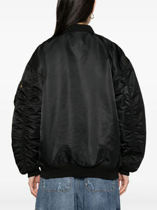 Veste universitaire coupe-vent longue et imperméable pour hommes avec logo brodé personnalisé 100% coton - Product Image 4