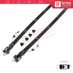 Juego de reparación de guías deslizantes de cristal para techo corredizo panorámico BSR593 para C W205, longitud 57 cm - Product Image 4