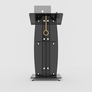 Kunden spezifische hochwertige Glas Podium Schul reden Rednerpult Exquisite Designs Tragbarer Glas Podium Stand - Product Image 2