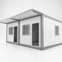 Maison Modulaire Économique Compacte 1 Chambre Salle de Bain Cuisine - Conteneur Pliant Structure Acier Galvanisé Appartement/Hôtel Kit Complet Rapide