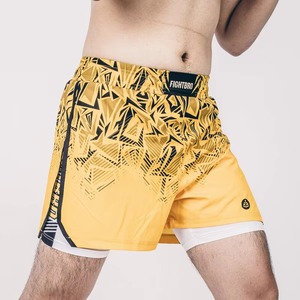 Pantalones Cortos de MMA Unisex Personalizados con Diseño de Logotipo Frontal y Construcción Duradera para Entrenamiento y Competición - Product Image 4