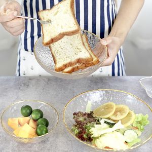 ชามเสิร์ฟพร้อมปูแก้วใสรูปทรงกลมตกแต่งบ้าน - Product Image 1