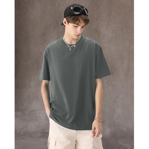 T-shirt lourd surdimensionné 100% coton de haute qualité impression personnalisée t-shirt lourd t-shirt uni pour hommes fabriqué au Bangladesh - Product Image 6