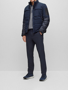 เสื้อผ้าเนื้อนุ่มลื่น คอเต่า ระบายอากาศได้ดี ลายพิมพ์ ฤดูหนาว ผ้าหนา กันลม ไซส์ใหญ่ ปิดด้วยซิป เสื้อผู้ชายแบบพองตัว - Product Image 5