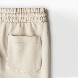 Short de survêtement de sport décontracté et confortable pour homme, tissu en coton et maille à motif solide, anti-rides pour l'été et l'extérieur. - Product Image 6