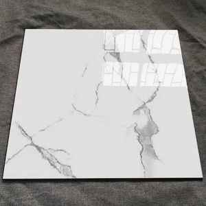 Promotion Carrelage en Céramique Effet Marbre de Luxe Poli Émaillé Brillant 600x600mm 60x60 pour Intérieur pour Villas Salons Centres Commerciaux - Product Image 1