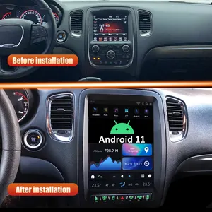 Aucar 12.1" Latest Android 11 Tesla Style Car Radio for Dodge Durango 2014-2020 Car Multimedia DVD Player GPS Navigation Stereo
