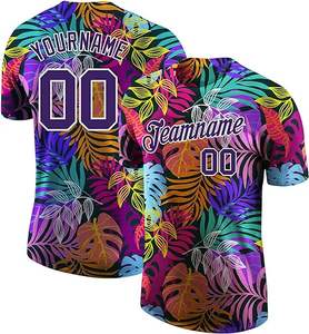 Camiseta de Béisbol Personalizada con Botones, Nombre del Equipo y Número Personalizados, Uniforme Deportivo Sublimado, Ropa de Entrenamiento Transpirable para Hombre - Product Image 1