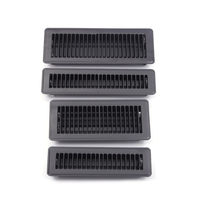 Évent HVAC 4 pouces à 10 pouces évent de registre de plancher en métal
