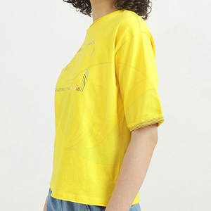 Camisetas informales holgadas de diseño personalizado para mujer Ropa de calle ecológica para el verano MOQ bajo Último estilo - Product Image 3