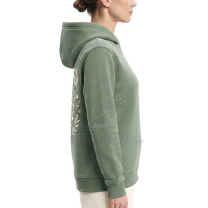 Sudadera Clásica de Invierno para Mujer, con Estampado, Tejida, con Logotipo Frontal, Ecológica, Ligera, Informal, con Capucha, Estilo Urbano, 100% Algodón - Product Image 4