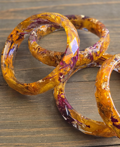 Brazalete de Resina Ecológico Hecho a Mano para Mujer, Joyería Transparente y Colorida, Accesorio de Moda para Fiestas y Uso Diario - Product Image 6