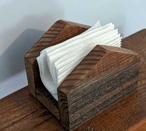 Porte-serviettes en bois classique écologique personnalisé pour la maison, les hôtels/cafés, anneaux à serviettes carrés en bois, différentes tailles, sur mesure - Product Image 1