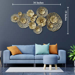 Más vendidos, Hierro de Metal de lujo moderno, 8 círculos, diseño perforado, Retrato, arte de pared, oro, tamaño personalizado para sala de estar y dormitorio - Product Image 4