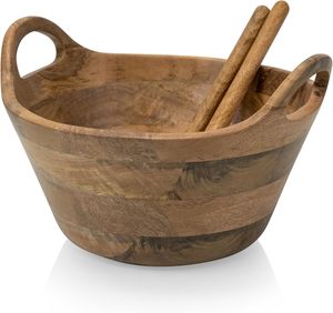 Nouvel arrivage de bols à salade en bois d'acacia de qualité supérieure bols à manger élégants et durables cadeau parfait pour les fêtes vente chaude - Product Image 6