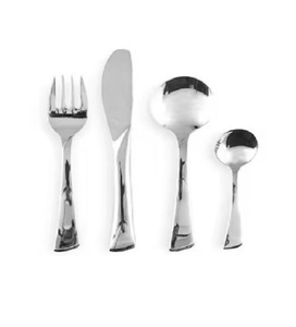 Luxury Royal Metal <b>Reusable</b> Gold Plated Flatware Plated Stainless Steel 304 Gold Spoon Fork Knife Cutlery Set - Product Image 1