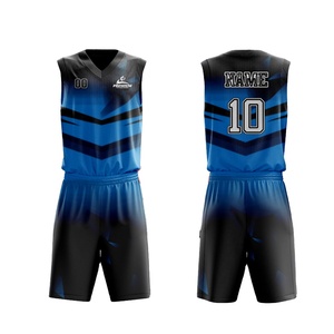 Ensemble de maillots de basket-ball pour jeunes personnalisés, sublimation, 100% polyester, respirant, uniforme de basket-ball - Product Image 1