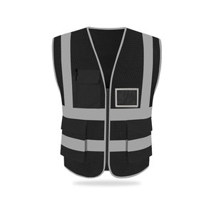 Fabricant de vêtements gilet réfléchissant multi-poches gilet de sécurité vêtements de travail - Product Image 3