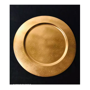 Latest Design Charger Plate Classic Design Dinner Plates Dinnerware for Wedding Parties Home Hotels & <b>Restaurant</b> <b>Decoration</b> - Product Image 1
