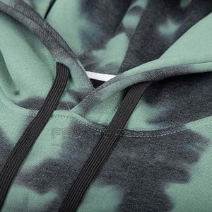 2024 sudaderas con capucha de talla grande Tie Dye para hombre invierno patrón sólido con capucha precio al por mayor hecho Pakistán poliéster/Material de algodón - Product Image 3