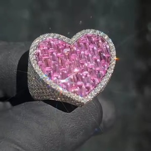 Nueva llegada de los hombres S925 anillo en forma de corona de plata esterlina diamante redondo compromiso regalo de boda - Product Image 1