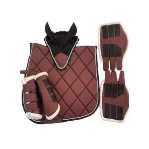 Tapis de selle de cheval anglais personnalisé coussin en polycoton de style occidental avec doublure en néoprène pour l'équitation et le saut - Product Image 3