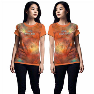 Nuevo diseño de manga corta para mujer, camisetas de algodón hechas a granel para mujer, camisetas en stock para mujer - Product Image 1