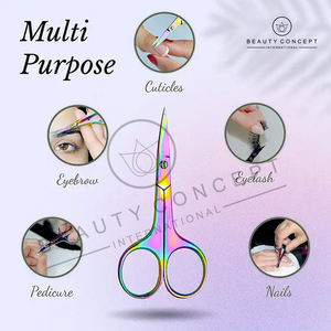กรรไกรตัดเล็บ 2026 รุ่น Best Beauty Concept สีรุ้ง สแตนเลสสตีล สำหรับคนถนัดขวา ปลายแหลมคม ตัดหนังกำพร้า ตัดเล็บเท้าอย่างแม่นยำ - Product Image 6