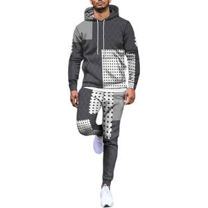 Conjunto de pantalones de chándal y Sudadera con capucha OEM transpirable logotipo personalizado hombres entrenamiento jogging desgaste chándales personalizados para hombres - Product Image 1