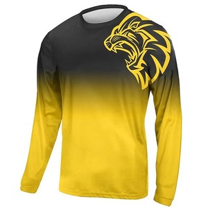 เสื้อยืดกีฬาพิมพ์ลายแฟชั่นผู้ชายเสื้อแขนยาวแห้งเร็วสำหรับยิมดีไซน์ว่างเปล่าพร้อมโลโก้ด้านหน้า - Product Image 6