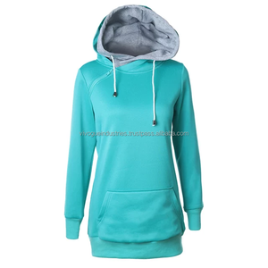 Sweat à capuche oversize décontracté pour femme, en coton 100%, avec logo brodé sur le devant, style streetwear, pour l'hiver - Product Image 3