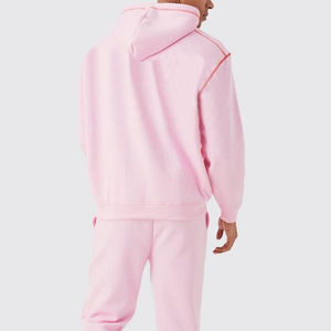 Conjunto de pantalones de chándal y Sudadera con capucha para hombre, chándal de dos piezas, conjunto de pantalones de chándal Acampanados para hombre OEM Sun Faded - Product Image 4