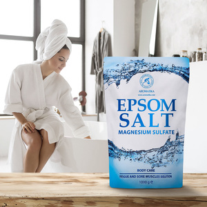 Aromatika Sal de Epsom Pura para Baño 1000g, Envase Flexible de Plástico, Bolsa Vertical para Relajación Muscular y Corporal - Product Image 4