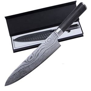 Couteau de chef de cuisine en acier inoxydable à haute teneur en carbone avec gaine en plastique personnalisé de qualité supérieure OEM ODM Service Vente en gros - Product Image 1