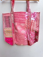 Tas Tote katun Bohemian wanita, tas Tote saku dalam, penutup ritsleting, tas bahu lucu buatan tangan, kain perca, katun murni