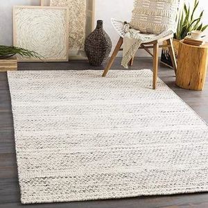 Alfombra de lana Premium 100%, alfombras modernas lavables a mano para dormitorios e interiores de sala de estar elegantes - Product Image 6