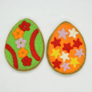 Juego de Conejito y Huevo de Pascua de Fieltro Hecho a Mano, Decoración Navideña de Lana Suave, Suministro Directo del Fabricante - Product Image 6