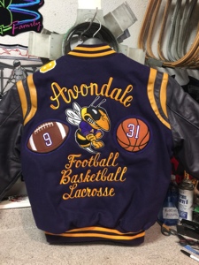 Nueva moda First Unisex Varsity College Jacket Bomber Baseball Jacket American Style Letterman Wool Faux Leather Chaquetas para hombres - Product Image 6