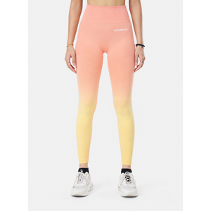Leggings de Yoga Hustlers Only de Cintura Alta y Longitud Completa con Degradado de Color, Cintura Elástica, Estiramiento en Cuatro Direcciones, Sin Costuras, Teñido por Inmersión, Spandex y Nailon - Product Image 1