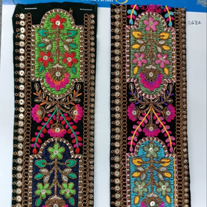 ผ้าบางเนื้อละเอียดปักลายลูกไม้หรูหรางานปักลวดลายอย่างประณีตพร้อมการออกแบบที่หรูหราสำหรับการตัดงานฝีมือและอุปกรณ์เสริม - Product Image 1