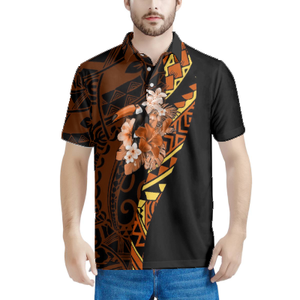 Polos de hombre de talla grande de manga corta de estilo polinesio con estampado 3D de poliéster en stock de alta calidad - Product Image 4