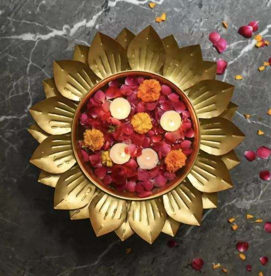 table centerpieces bowl vases decor retro metal small golden floral for wedding for party even