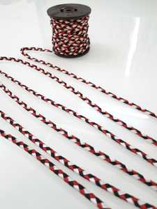 Rubans en satin tressés double face de 6 mm, 6 couleurs, 100 % polyester, pour chaussures et bracelets, vente en gros artisanale - Product Image 2