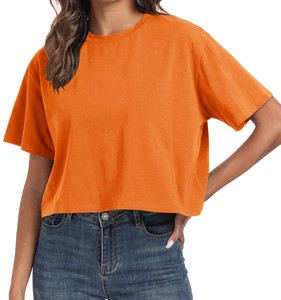 Camisetas cortas para mujer, camisetas cortas de media manga con hombros caídos, Camisetas básicas informales de verano Y2K, camisetas cortas informales de gran tamaño - Product Image 5