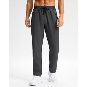 Pantalon de haute qualité avec impression personnalisée du logo pour hommes Dessin en tricot Jogger à taille élastique avec poche Jogger en polaire Pantalon de survêtement pour hommes - Product Image 3