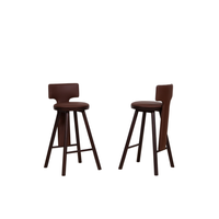 Chaise de bar en teck avec bois durable et confort élégant pour une vie moderne