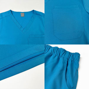 เสื้อยูนิฟอร์มคอวีแบบแห้งเร็วสำหรับพยาบาล คลินิกสัตว์เลี้ยง  พร้อมปักโลโก้ตามสั่ง  ชุดยูนิฟอร์มผ่าตัดสำหรับบุรุษและสตรี - Product Image 4